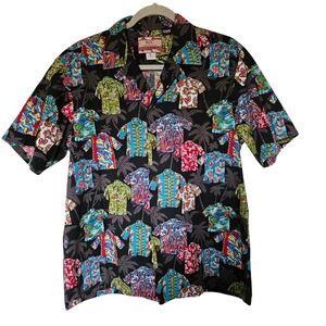 Vintage RJC Mens Hawaiian Print Shirt Large